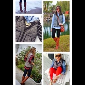 Authentic J Crew herringbone vest